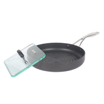 Circulon Non-Stick Deep Round Grill Pan 28cm + Glass Grill Press Set - Pots and Pans